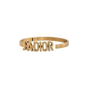Christian Dior Gold-tone J'Adior Hinge Cuff Bracelet